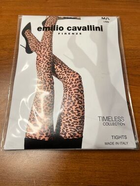 NWT Emilio Cavallini Firenze Lion Tights - Timeless Collection (M/L)